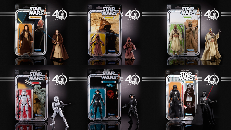 Illustration for article titled Hasbro's 40th Anniversary Star Wars Figures Are an Amazing Throwback